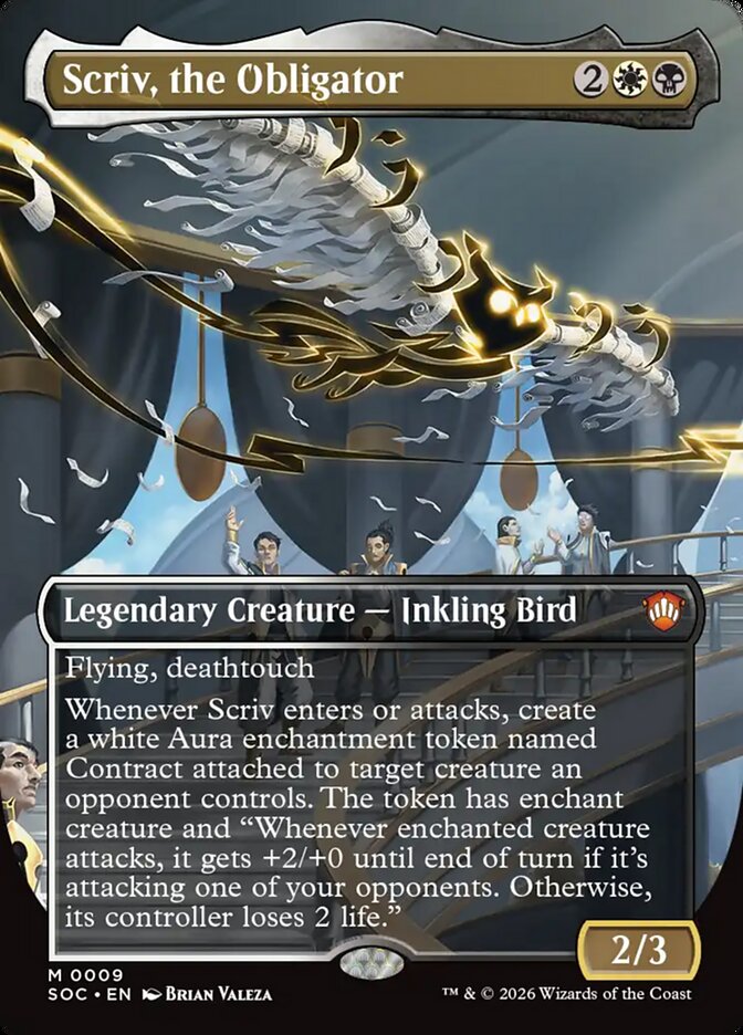 Scriv, the Obligator (9) - Secrets of Strixhaven Commander (SOC)