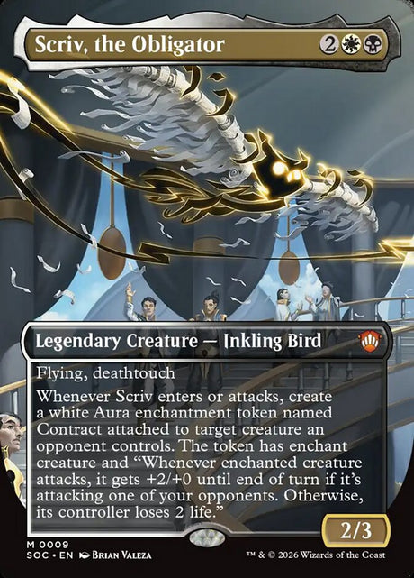 Scriv, the Obligator (9) - Secrets of Strixhaven Commander (SOC)