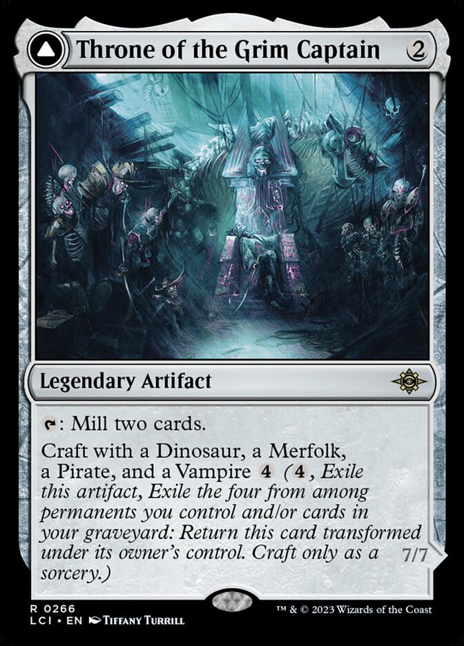 Throne of the Grim Captain // The Grim Captain (266) - The Lost Caverns of Ixalan (LCI)