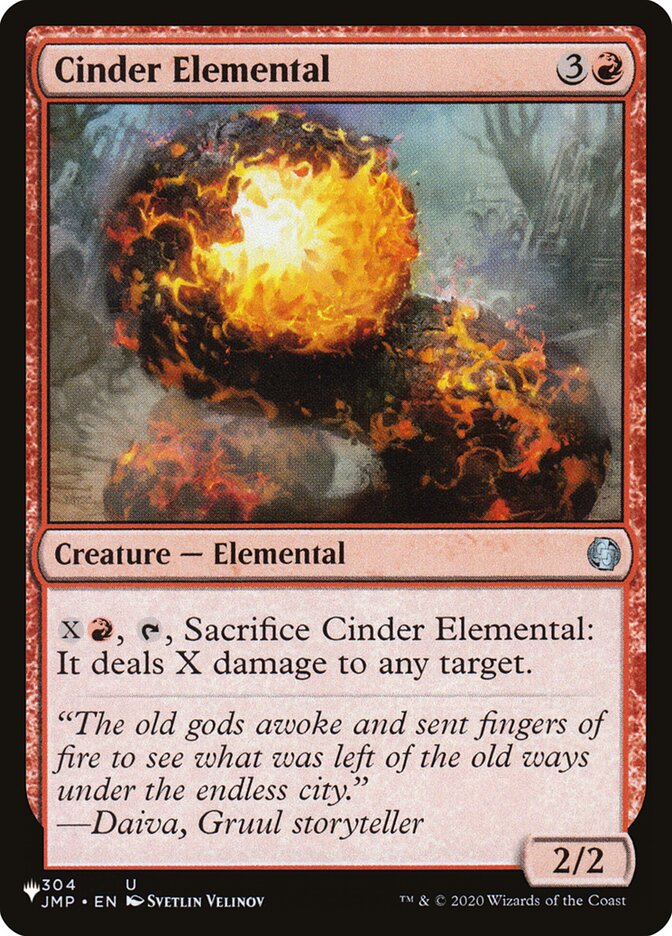 Cinder Elemental - The List (PLST)