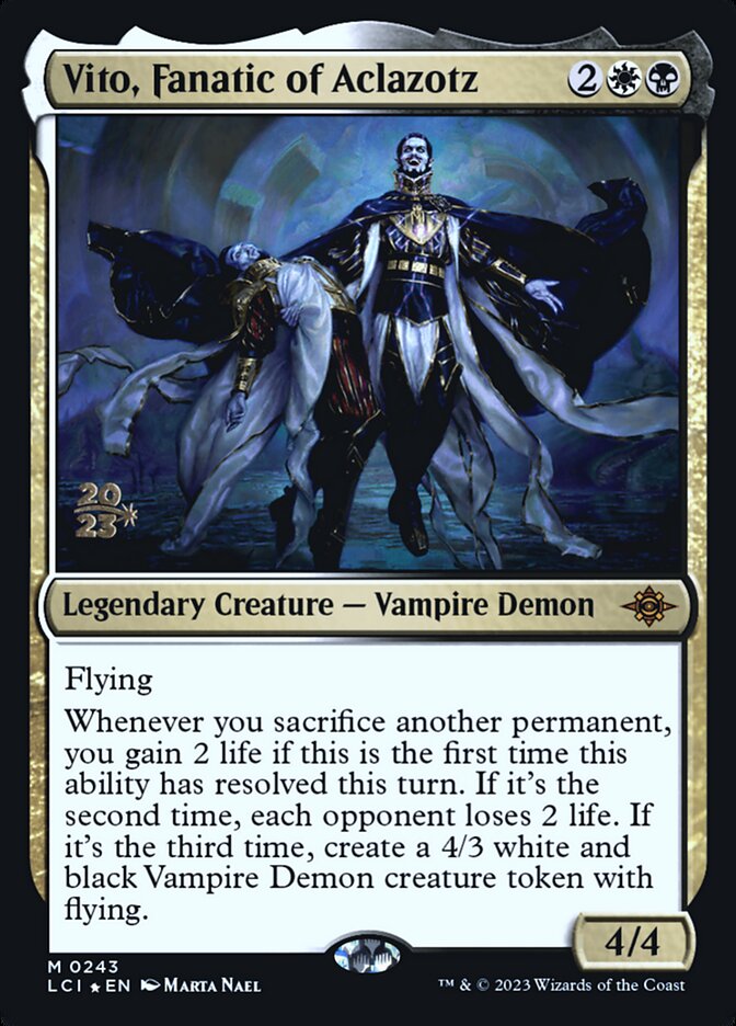 Vito, Fanatic of Aclazotz (243s) - The Lost Caverns of Ixalan Promos (PLCI)