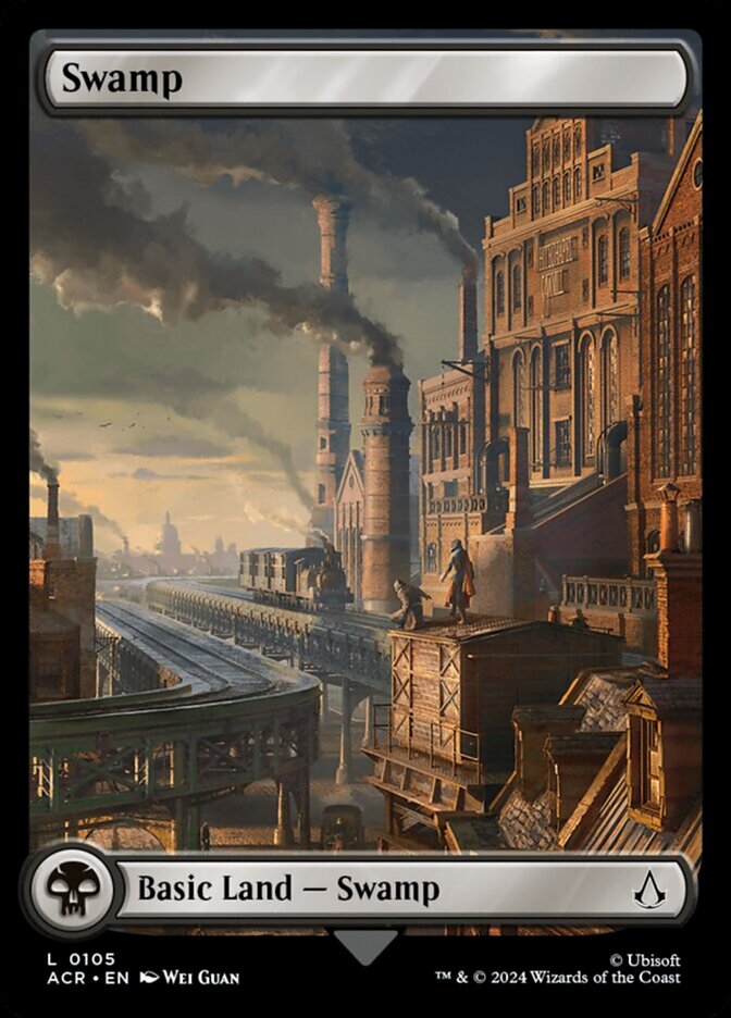 Swamp (105) - [Foil, Full Art] Assassin's Creed (ACR)