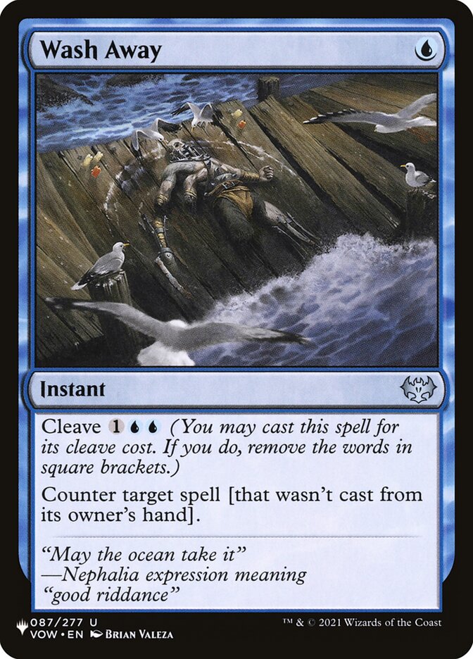 Wash Away (VOW-87) - The List (PLST)