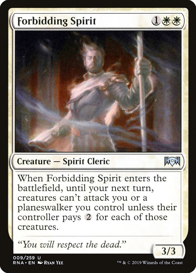Forbidding Spirit (9) - Ravnica Allegiance (RNA)
