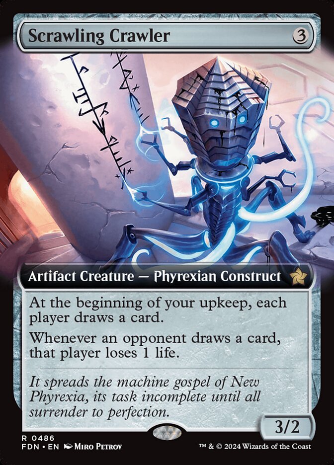 Scrawling Crawler - [Foil, Extended Art] Foundations (FDN)