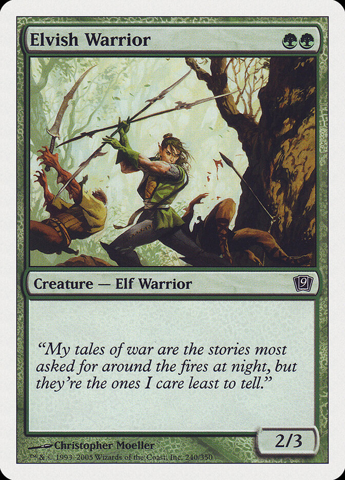 Elvish Warrior (240) - Ninth Edition (9ED)