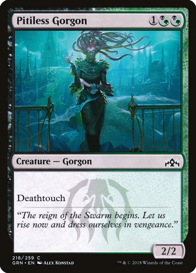 Pitiless Gorgon (218) - Guilds of Ravnica (GRN)