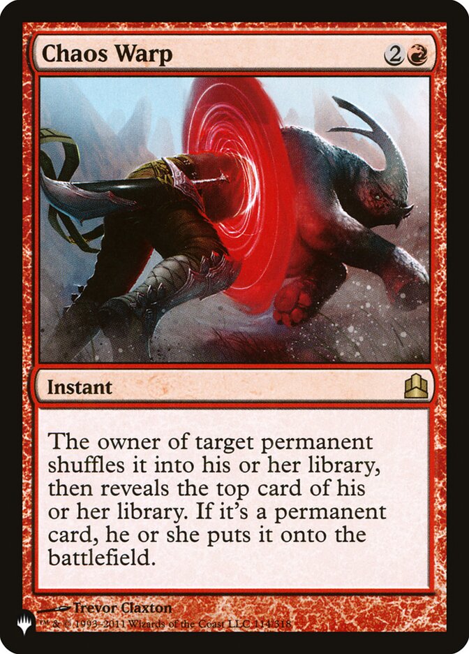 Chaos Warp (CMD-114) - The List (PLST)