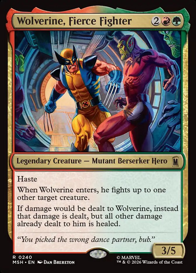 Wolverine, Fierce Fighter (240) - Marvel Super Heroes (MSH)