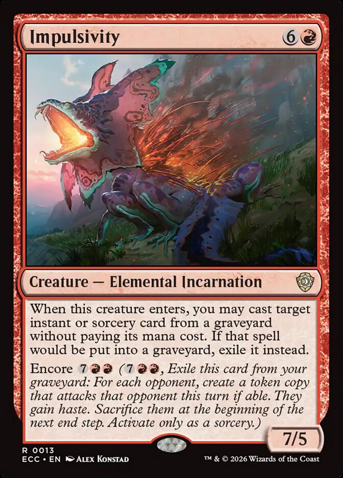 Impulsivity (13) - Lorwyn Eclipsed Commander (ECC)