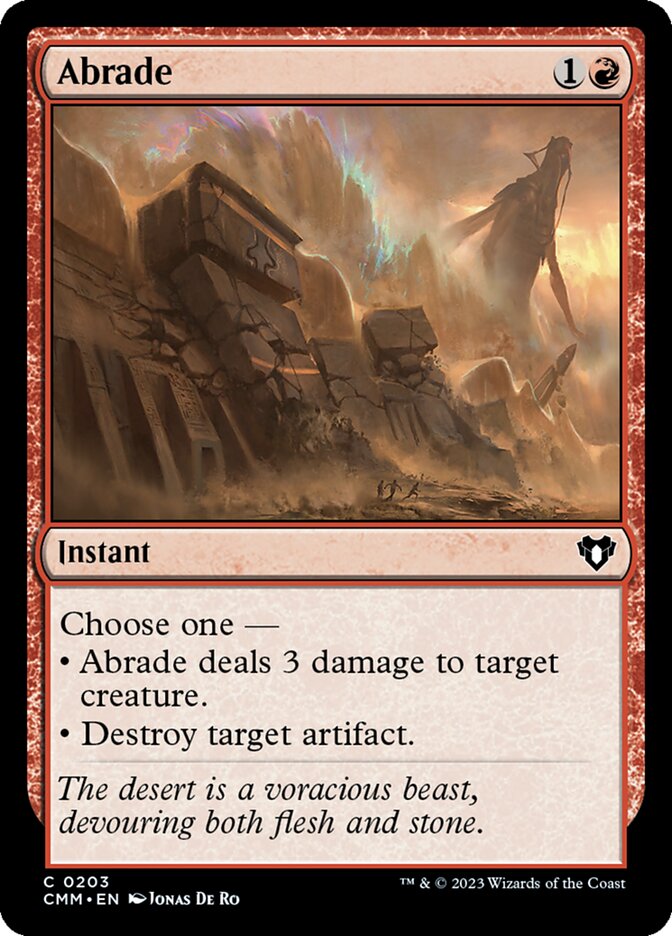 Abrade (203) - Commander Masters (CMM)
