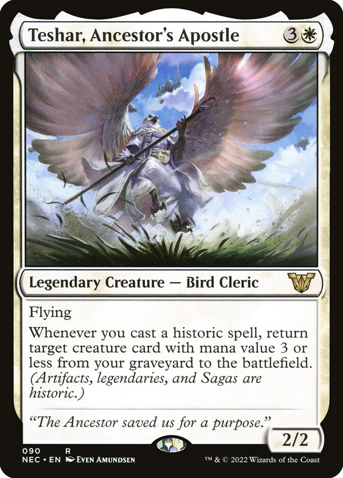 Teshar, Ancestor's Apostle (90) - Neon Dynasty Commander (NEC)