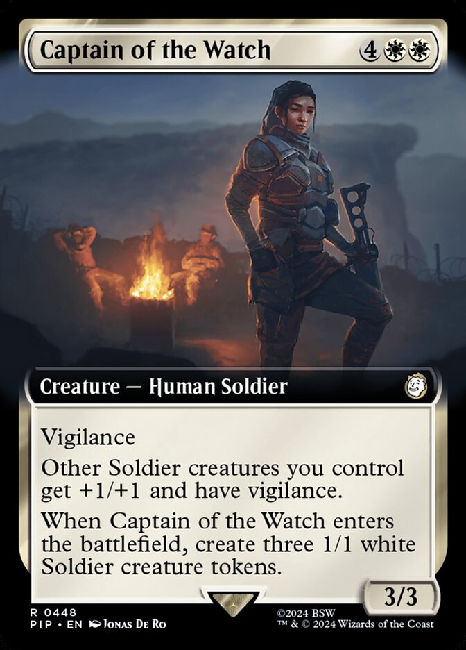 Captain of the Watch - [Foil, Extended Art] Fallout (PIP)