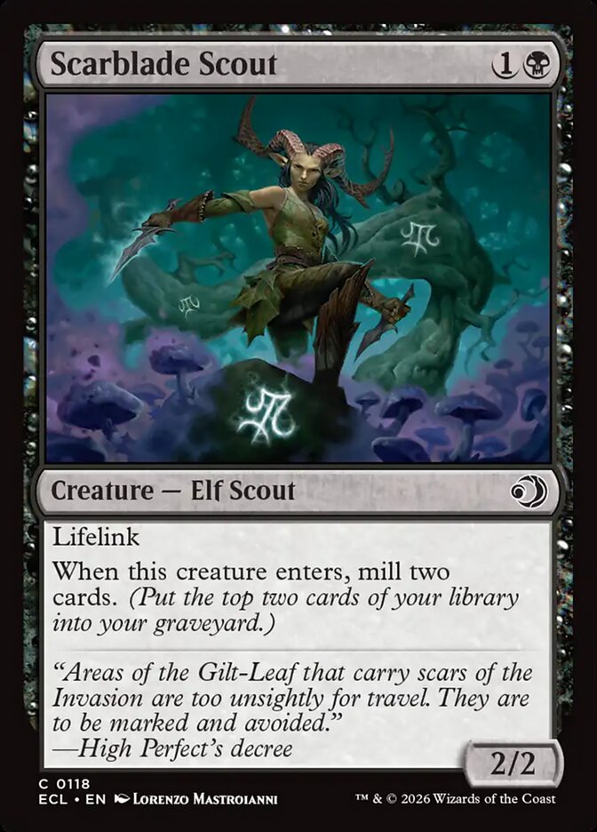 Scarblade Scout (118) - Lorwyn Eclipsed (ECL)