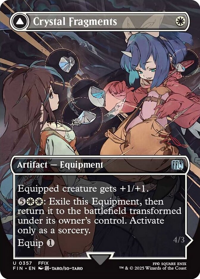 Crystal Fragments // Summon: Alexander (357) - [Foil, Borderless] Final Fantasy (FIN)
