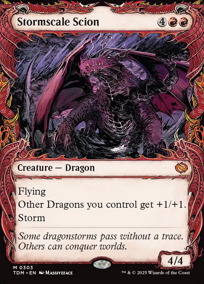 Stormscale Scion (303) - [Foil, Showcase] Tarkir: Dragonstorm (TDM)