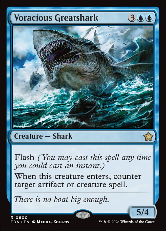 Voracious Greatshark (600) - Foundations (FDN)