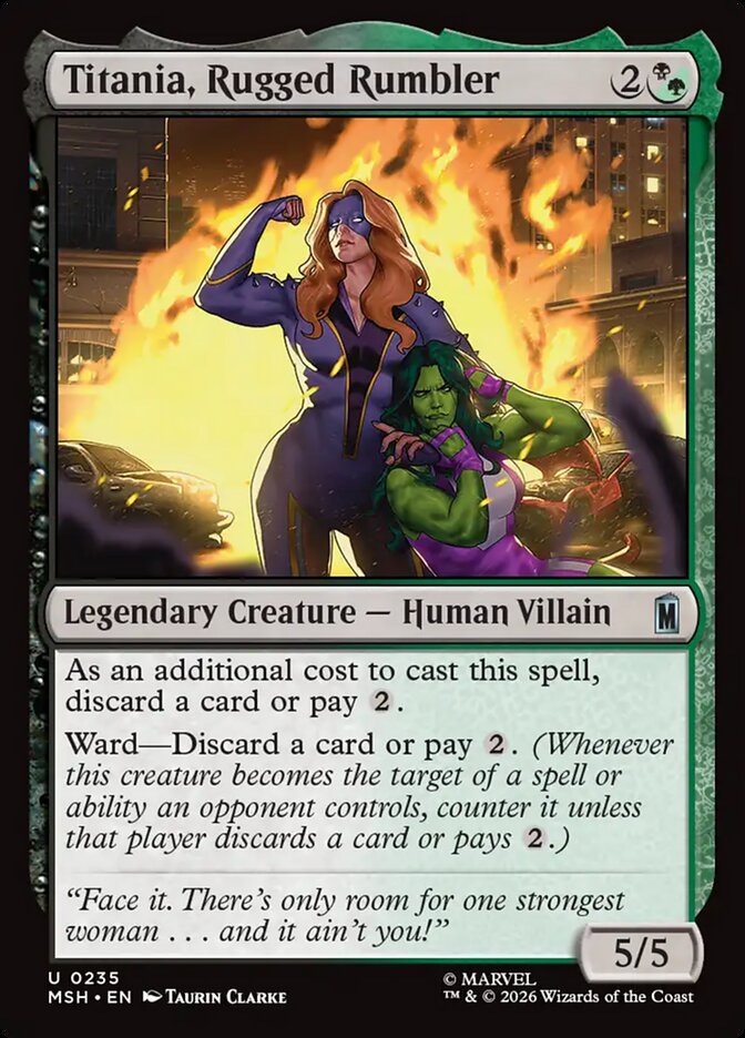 Titania, Rugged Rumbler (235) - Marvel Super Heroes (MSH)