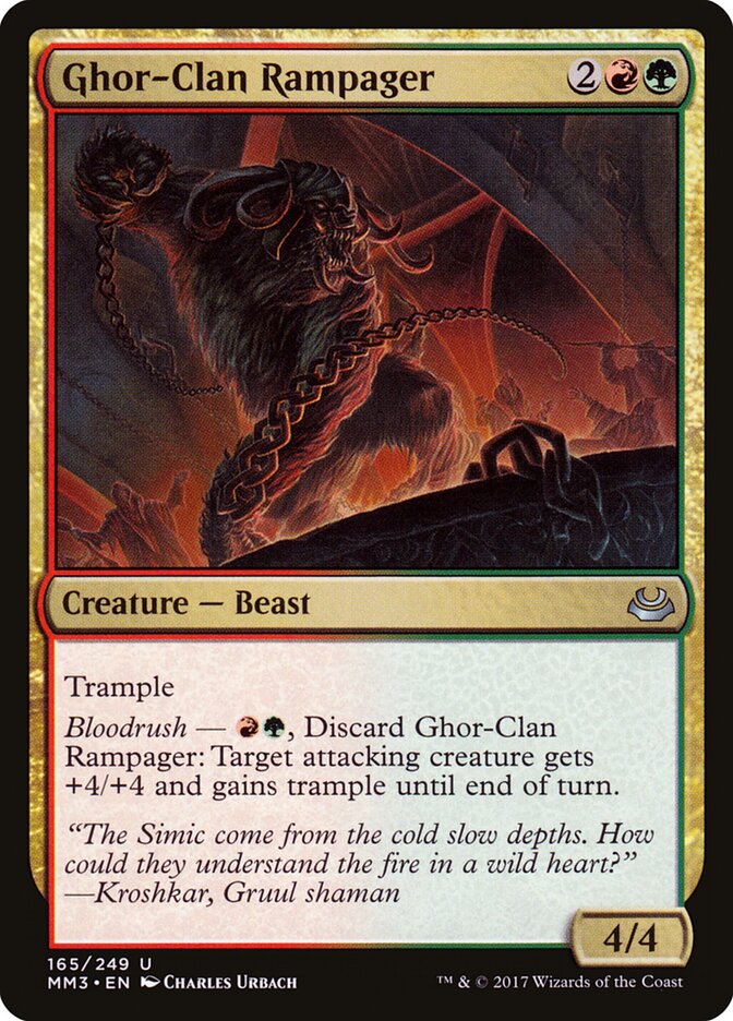Ghor-Clan Rampager (165) - Modern Masters 2017 (MM3)