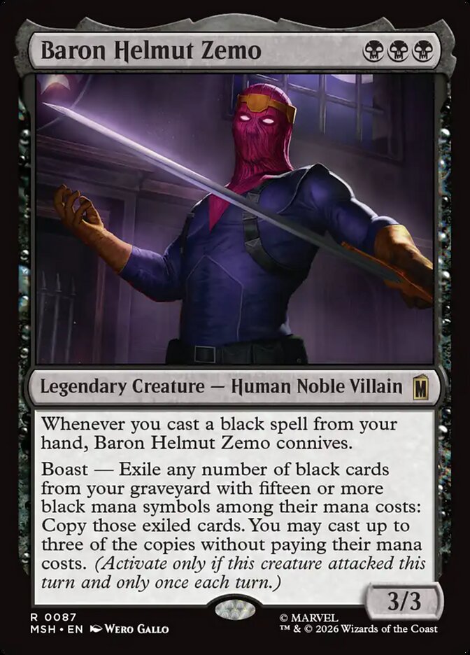 Baron Helmut Zemo (87) - Marvel Super Heroes (MSH)