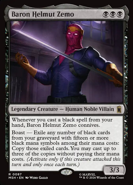 Baron Helmut Zemo (87) - Marvel Super Heroes (MSH)