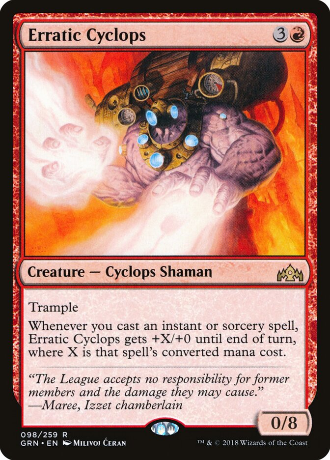 Erratic Cyclops (98) - Guilds of Ravnica (GRN)