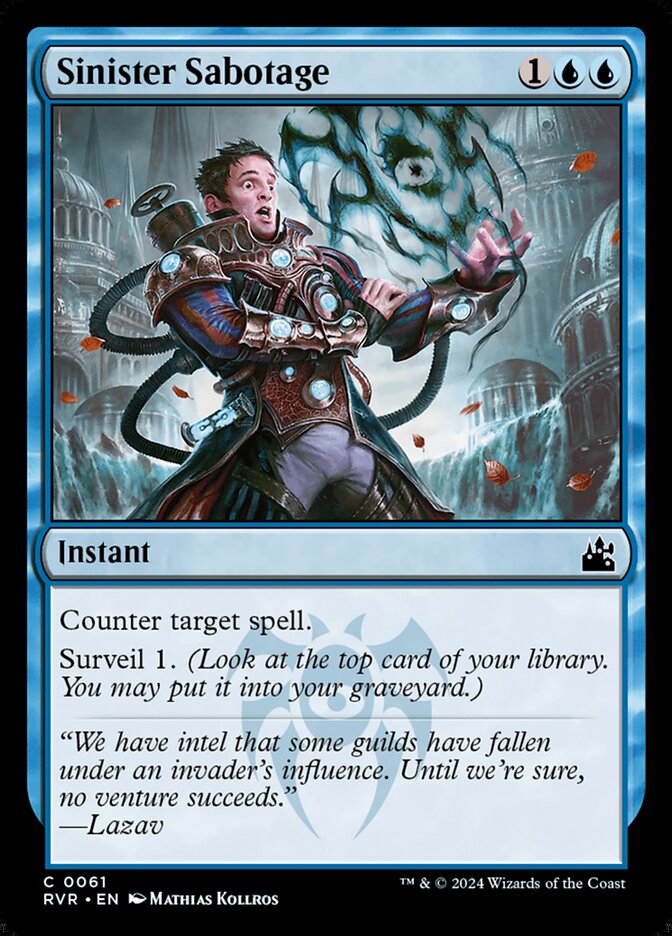 Sinister Sabotage (61) - Ravnica Remastered (RVR)