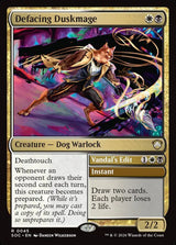 Defacing Duskmage // Vandal's Edit (45) - Secrets of Strixhaven Commander (SOC)