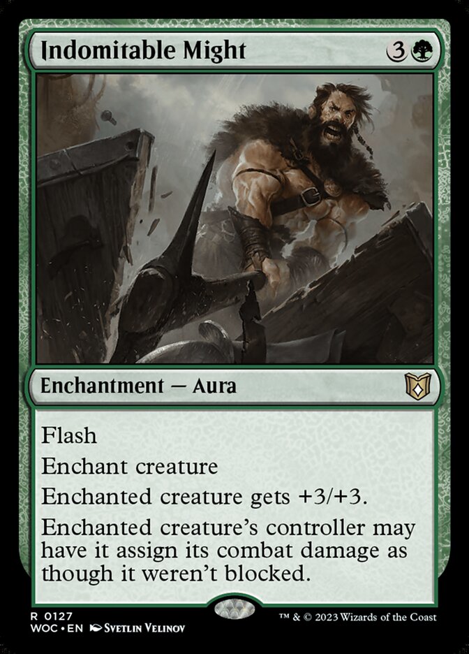 Indomitable Might (127) - Wilds of Eldraine Commander (WOC)