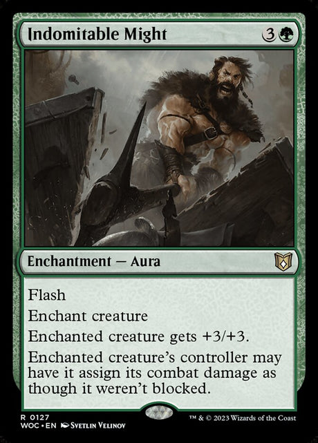 Indomitable Might (127) - Wilds of Eldraine Commander (WOC)