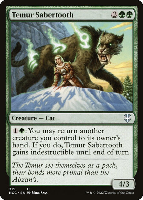 Temur Sabertooth (315) - New Capenna Commander (NCC)