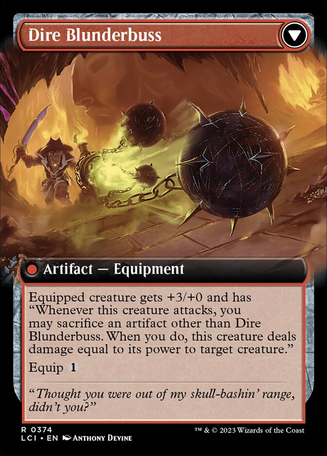Dire Flail // Dire Blunderbuss (374) - The Lost Caverns of Ixalan (LCI)