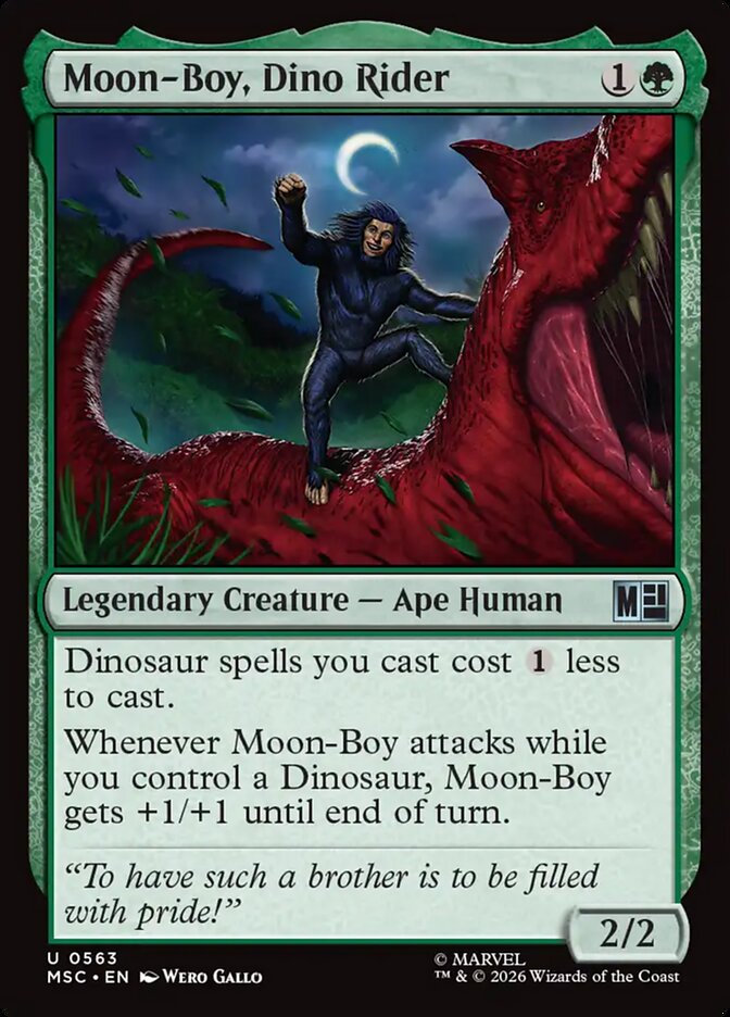Moon-Boy, Dino Rider (563) - Marvel Super Heroes Commander (MSC)