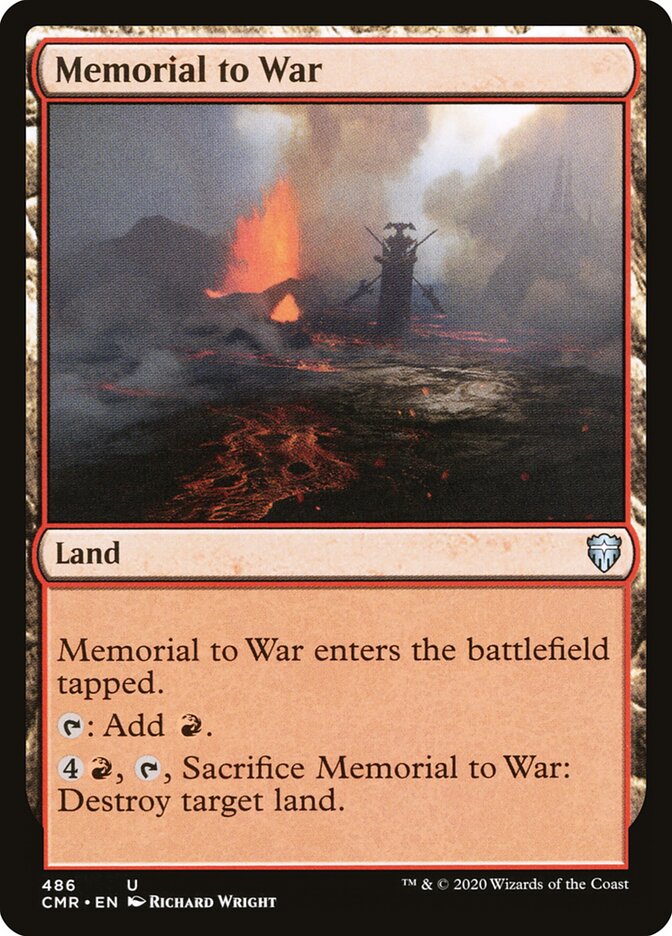 Memorial to War (486) - Commander Legends (CMR)
