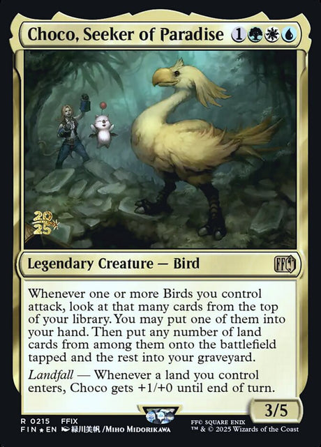 Choco, Seeker of Paradise (215s) - Final Fantasy Promos (PFIN)