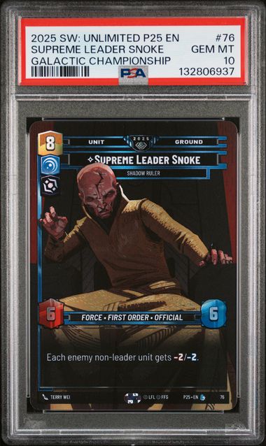 Supreme Leader Snoke - Shadow Ruler #76 - [Graded PSA 10] Organized Play Promos (OPP)