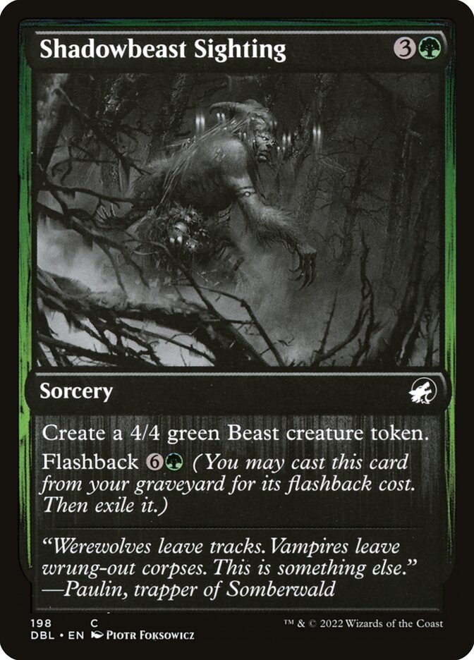 Shadowbeast Sighting - [Foil] Innistrad: Double Feature (DBL)