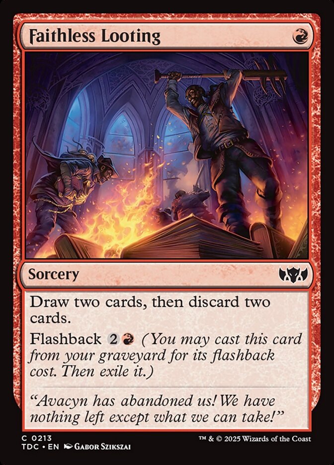 Faithless Looting - Tarkir: Dragonstorm Commander (TDC)