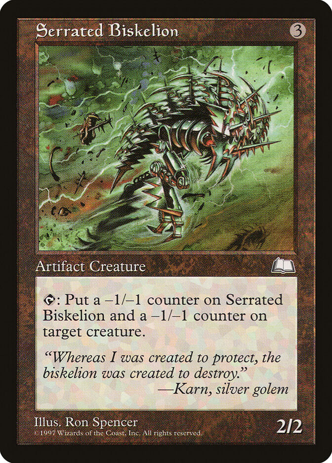 Serrated Biskelion (156) - Weatherlight (WTH)