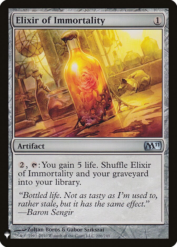 Elixir of Immortality (M11-206) - The List (PLST)