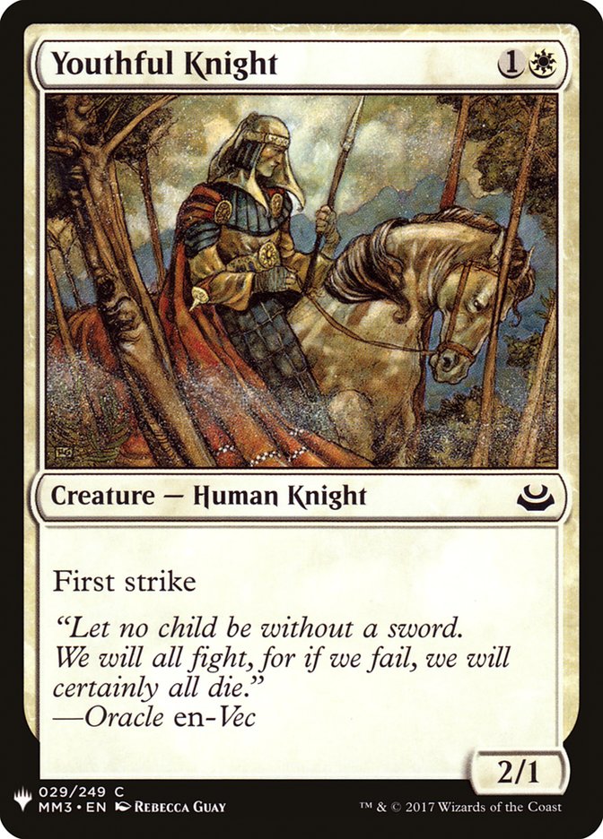 Youthful Knight - The List (PLST)