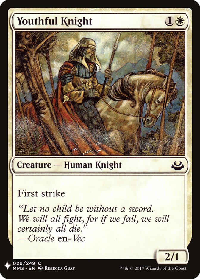Youthful Knight (MM3-29) - The List (PLST)