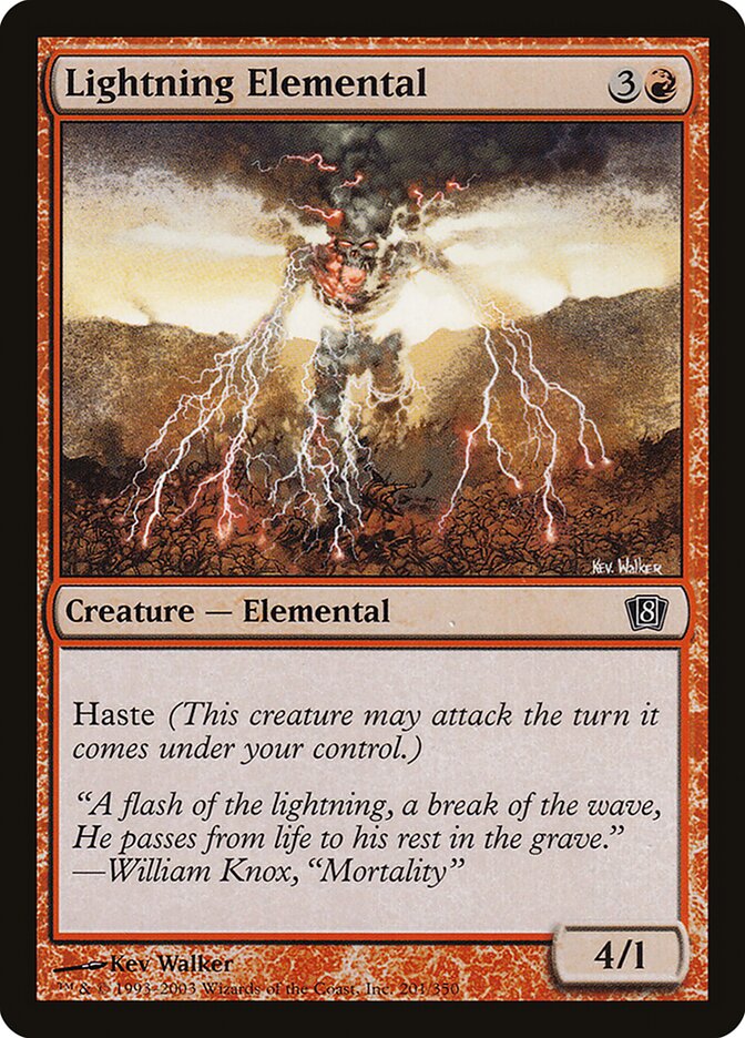 Lightning Elemental (201) - Eighth Edition (8ED)