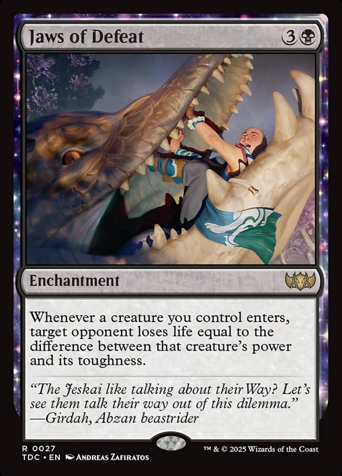Jaws of Defeat (27) - Tarkir: Dragonstorm Commander (TDC)