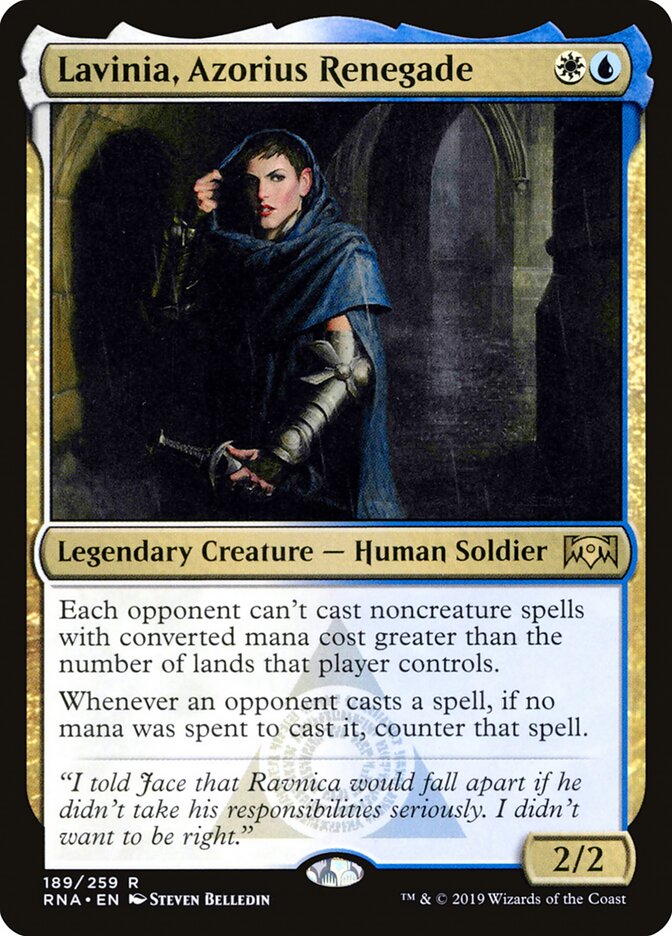 Lavinia, Azorius Renegade (189) - Ravnica Allegiance (RNA)