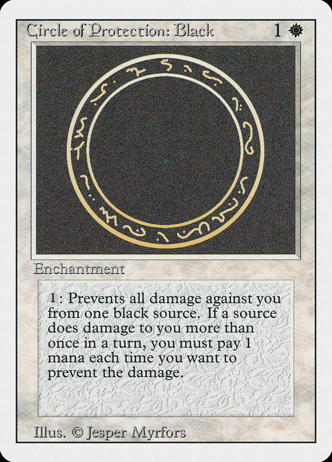 Circle of Protection: Black (9) - Revised Edition (3ED)