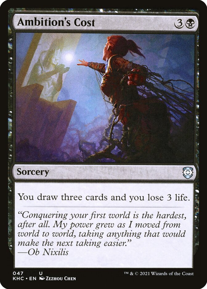 Ambition's Cost (47) - Kaldheim Commander (KHC)