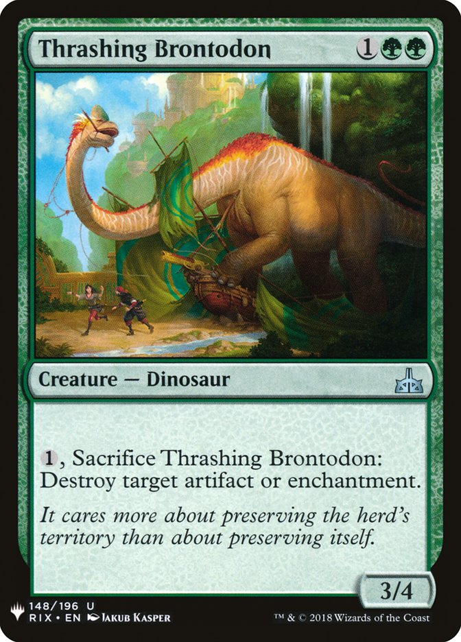 Thrashing Brontodon - The List (PLST)