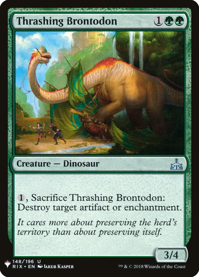Thrashing Brontodon (RIX-148) - The List (PLST)