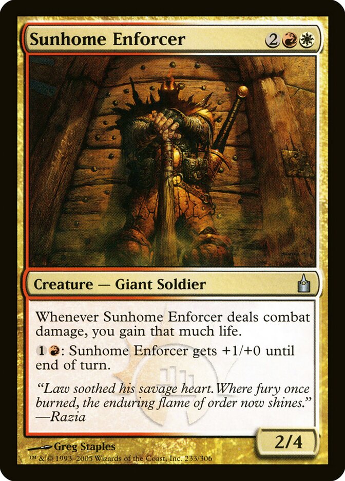 Sunhome Enforcer (233) - Ravnica: City of Guilds (RAV)